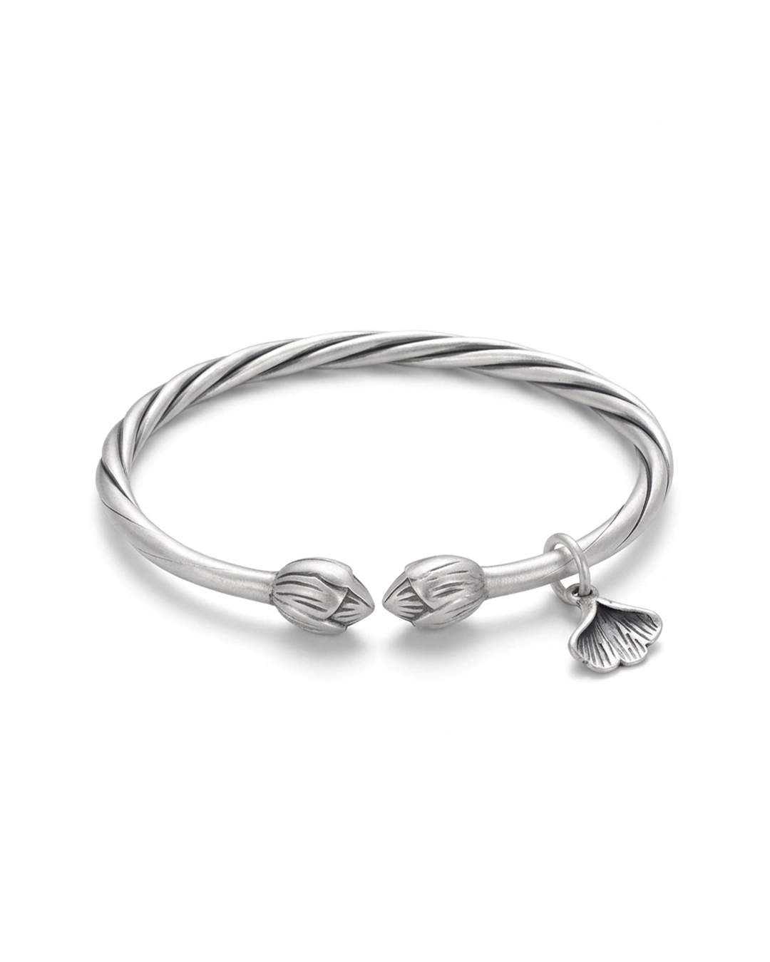 Pulsera Minimalista Ginkgo - Plata 999