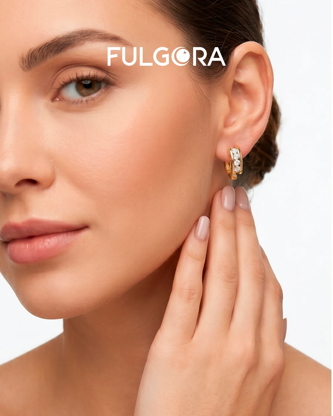 Aros Minimalistas Dorados - Circonitas y Acero 316L