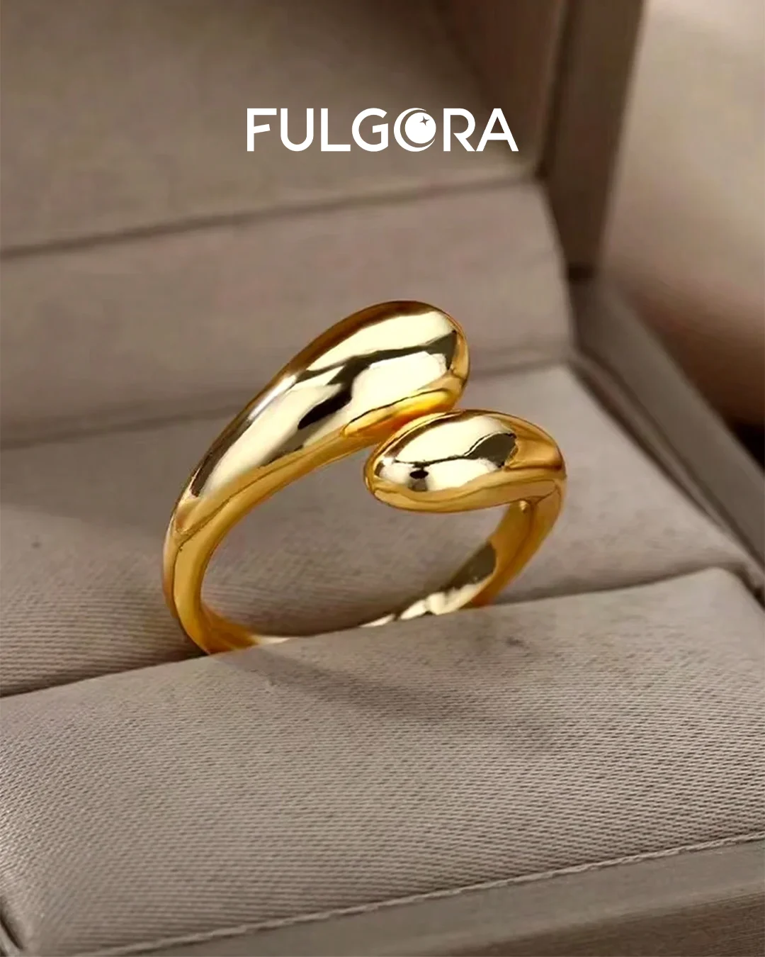 Anillo Minimalista con Doble Bola - Acero Inoxidable