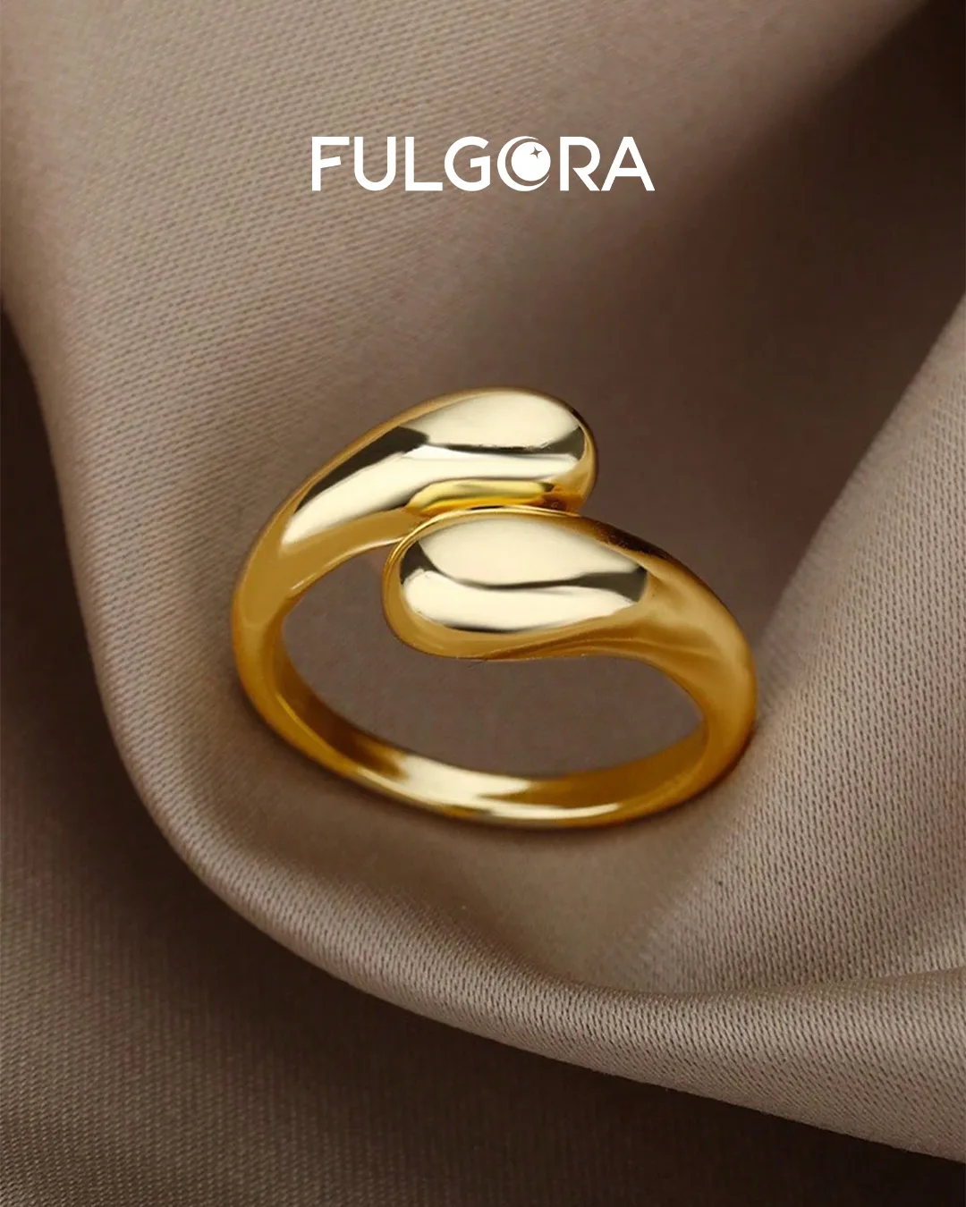 Anillo Minimalista con Doble Bola - Acero Inoxidable