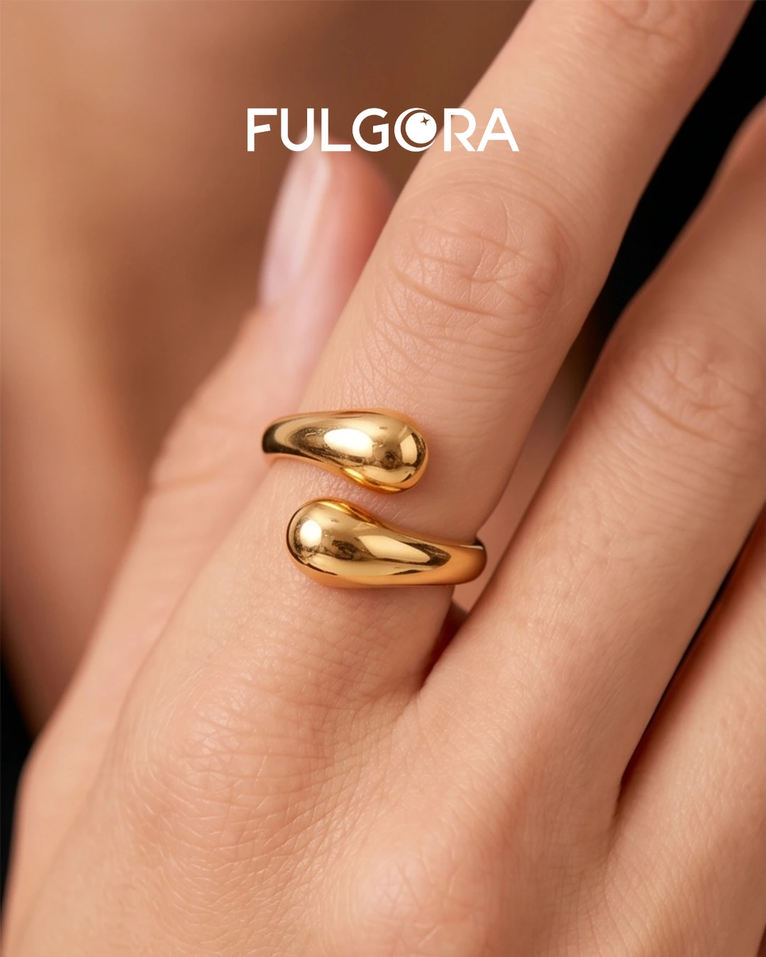 Anillo Minimalista con Doble Bola - Acero Inoxidable