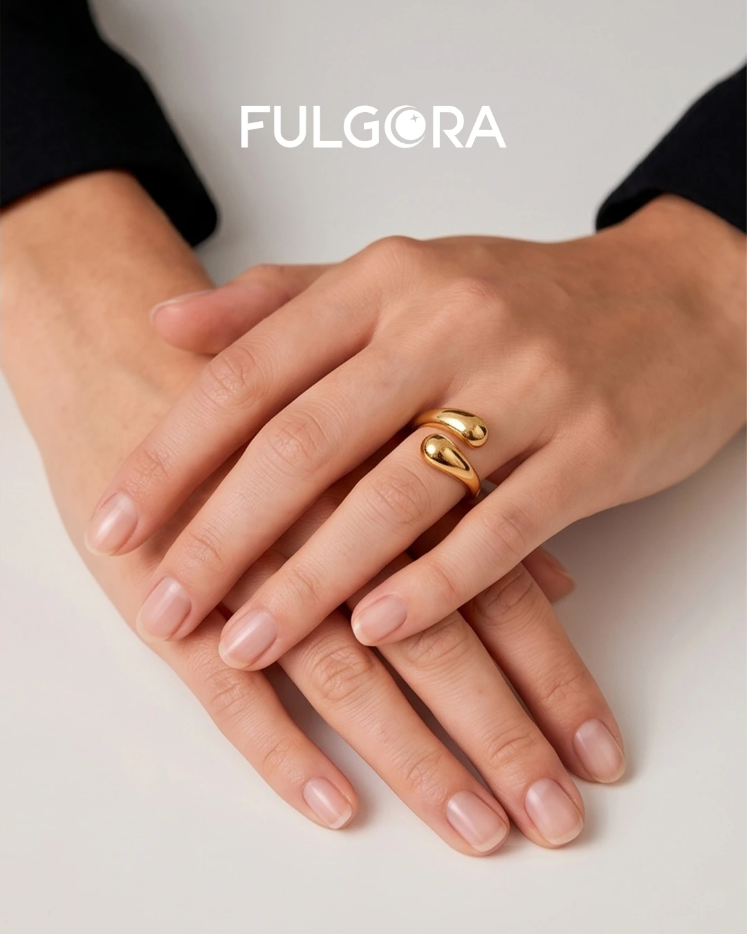 Anillo Minimalista con Doble Bola - Acero Inoxidable