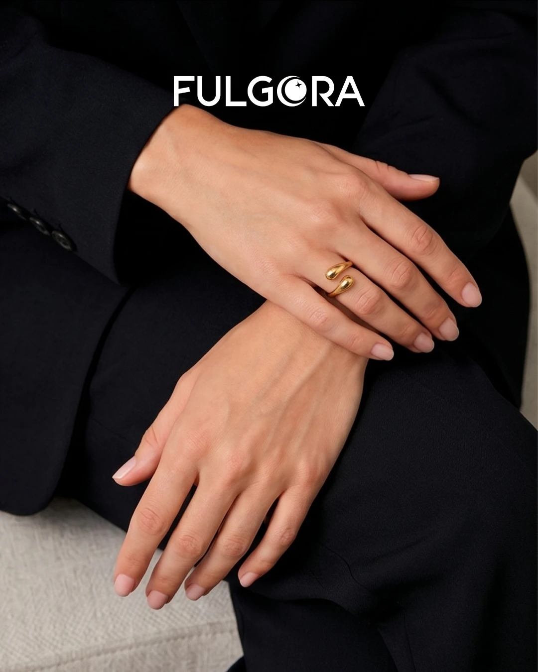 Anillo Minimalista con Doble Bola - Acero Inoxidable