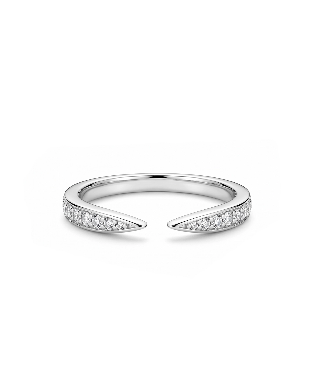 Anillo Minimalista Ajustable - Plata y Circonitas