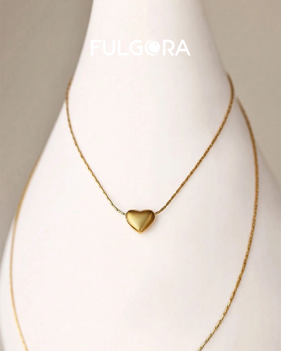 Gargantilla Clásica - Corazón Dorado Retro